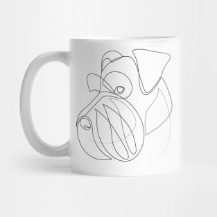 Mittelschnauzer - one line drawing Mug